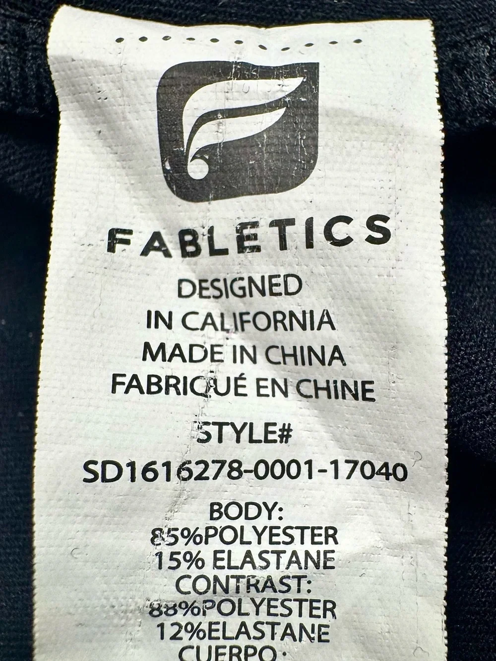 Fabletics euc size